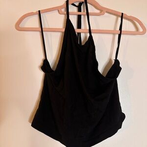 Black halter top